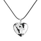 Aquarius - Zodiac Heart Layered Pendant Necklace