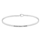 Basketball Mom Brass Thin Metal Hook Bracelet