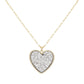 Druzy Heart Pendant Necklace