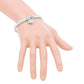 FOREVER LOVE Metal Lock Charm  Stainless Steel Evening Bracelet