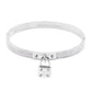 FOREVER LOVE Metal Lock Charm  Stainless Steel Evening Bracelet