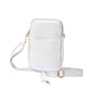 Faux Leather Rectangle Crossbody Bag