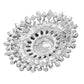 Glass Crystal Bubble Pin Brooch