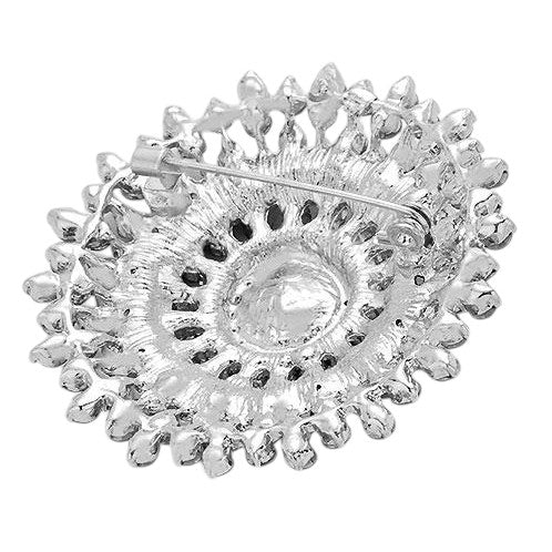 Glass Crystal Bubble Pin Brooch