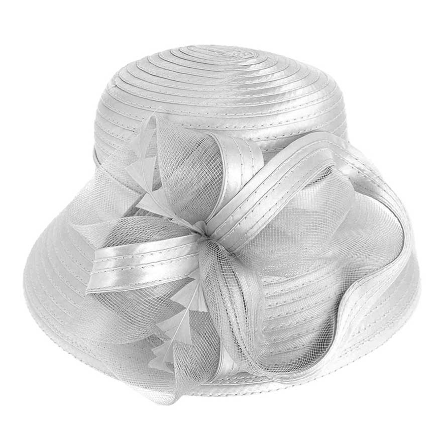 Mesh Bow Dressy Hat