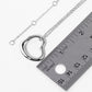 Metal Heart Cut out Pendant Necklace