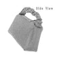 Pleated Handle Detailed Bling Rectangle Evening Tote Bag