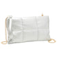 Quilted Solid Faux Leather Crossbody Bag