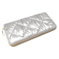 Shiny Faux Leather Padded Wallet with Wristlet