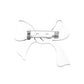 Stainless Steel Cutout Bow Pin Brooch