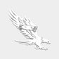 Stainless Steel Cutout Eagle Pin Brooch