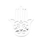 Stainless Steel Cutout Hamsa Hand Pin Brooch