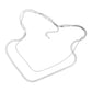 Stainless Steel Herringbone Chain Layered Necklace