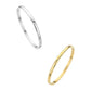 Stainless Steel Roman Numerals Hinged Bangle Bracelet