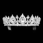 Teardrop Accented Marquise Stone Cluster Princess Tiara