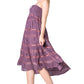 Sakkas Lace and Ribbon Peasant Boho Skirt