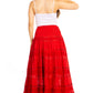 Sakkas Lace and Ribbon Peasant Boho Skirt