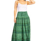 Sakkas Lace and Ribbon Peasant Boho Skirt