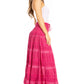 Sakkas Lace and Ribbon Peasant Boho Skirt