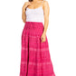 Sakkas Lace and Ribbon Peasant Boho Skirt