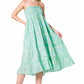 Sakkas Lace and Ribbon Peasant Boho Skirt