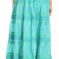 Sakkas Lace and Ribbon Peasant Boho Skirt