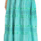 Sakkas Lace and Ribbon Peasant Boho Skirt
