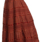 Sakkas Lace and Ribbon Peasant Boho Skirt
