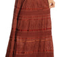 Sakkas Lace and Ribbon Peasant Boho Skirt
