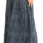 Sakkas Lace and Ribbon Peasant Boho Skirt