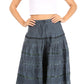 Sakkas Lace and Ribbon Peasant Boho Skirt