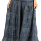 Sakkas Lace and Ribbon Peasant Boho Skirt