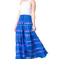 Sakkas Lace and Ribbon Peasant Boho Skirt