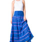 Sakkas Lace and Ribbon Peasant Boho Skirt