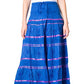 Sakkas Lace and Ribbon Peasant Boho Skirt