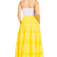 Sakkas Lace and Ribbon Peasant Boho Skirt