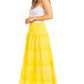 Sakkas Lace and Ribbon Peasant Boho Skirt