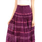 Sakkas Lace and Ribbon Peasant Boho Skirt
