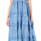 Sakkas Lace and Ribbon Peasant Boho Skirt