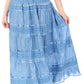 Sakkas Lace and Ribbon Peasant Boho Skirt