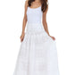 Sakkas Lace and Ribbon Peasant Boho Skirt