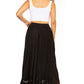 Sakkas Ivy Second Women's Maxi Boho Elastic Waist Embroidered A Line Long Skirt