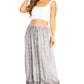 Sakkas Ivy Second Women's Maxi Boho Elastic Waist Embroidered A Line Long Skirt