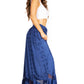 Sakkas Ivy Second Women's Maxi Boho Elastic Waist Embroidered A Line Long Skirt