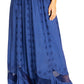Sakkas Ivy Second Women's Maxi Boho Elastic Waist Embroidered A Line Long Skirt