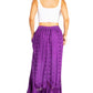 Sakkas Ivy Second Women's Maxi Boho Elastic Waist Embroidered A Line Long Skirt
