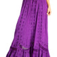 Sakkas Ivy Second Women's Maxi Boho Elastic Waist Embroidered A Line Long Skirt