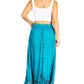Sakkas Ivy Second Women's Maxi Boho Elastic Waist Embroidered A Line Long Skirt