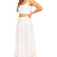 Sakkas Ivy Second Women's Maxi Boho Elastic Waist Embroidered A Line Long Skirt