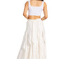 Sakkas Nova Womens Bohemian Stonewashed Rayon Asymmetrical Hem Maxi Swing Skirt